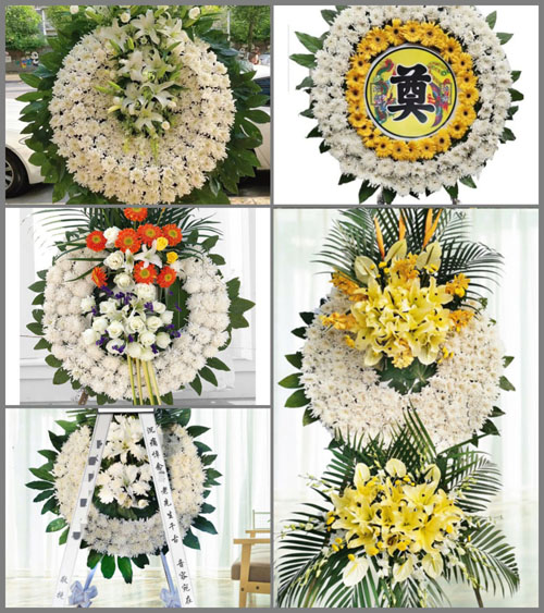 北京平谷区刘家店镇万家庄村花圈速递